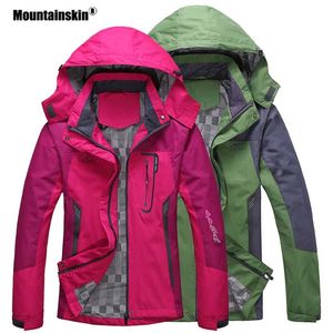 Mountainskin Männer Frauen Frühling Herbst Outdoor Wandern Jacken Wasserdichte Windjacke Klettern Camping Trekking Regen Mantel VA301 220124