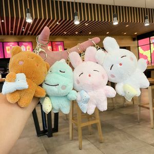 Cross-border Hot-selling Plush Toy Doll Cartoon Keychain Pendant Cute Rabbit Doll Dress Up Doll Bag Ornament Wholesale G1019