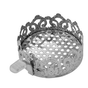 Honeypuff rökning metall hookah shisha kolhållare tiara design guld silver färg chicha narguile slang tillbehör