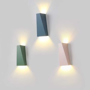 Minimalista moderno LED Lâmpadas de Parede Luzes de Leitura de Bebidas Sala de estar Decoração Iluminação El Luminária Interna 210724