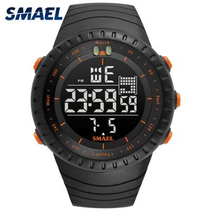 Smael Brand New Hot Sport Watch 50 Meters Waterproof Watch Men Chronograph Auto Date Multifunction Relogio Masculino Erkek 1237 Q0524