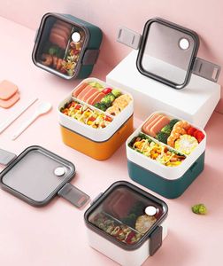 Simple lunch box can be heated by microwave oven Separate type portable Bento Box Lunch Tableware Kitchen,Dining & Bar 210709