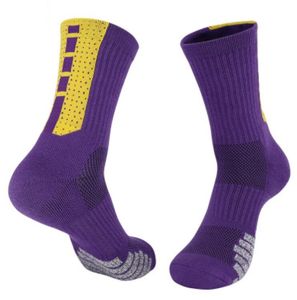 Ergonomiczna konstrukcja Redukuje ciśnienie łukowe Zgęsteny Anti Collision Sock Ends Match Non Slip Towel Knee Outdoor Running Męska Koszykówka Sporty Middle Tube Krótkie Skarpety