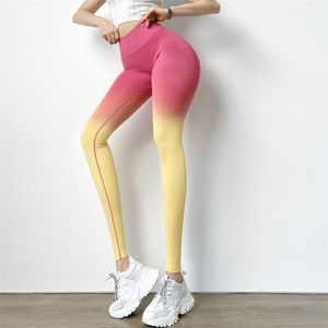 Whouare sömlösa leggings push up kvinnor hög midja butt fitness legging sport femme slips färg 211204