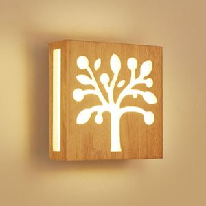 Vägglampa Modern belysning Trä sovrum kök spegel ljus skåp Luminaria Lamparas Applique Dining Restaurant Sconce