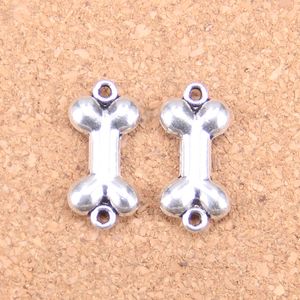 71 pz Argento Antico Placcato Bronzo connettore osso di cane Charms Ciondolo FAI DA TE Collana Braccialetto Risultati Del Braccialetto 22*10mm