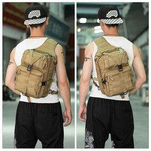 20L Tactical Assault Pack Military Sling Backpack Army Molle Waterproof EDC Rucksack Bag for Outdoor Hiking Camping Hunting Bag Y0721