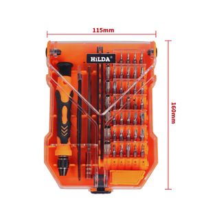 Set di cacciaviti di precisione 45 in 1 Set di cacciaviti magnetici Torx con cacciavite Tournevis per set di cacciaviti per la riparazione di orologi per telefoni cellulari