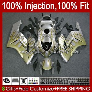 Injection Mold Fairings For HONDA CBR-1000 CBR 1000 CBR1000 RR CC 2004-2005 Bodywork 52No.52 1000CC CBR1000RR 04 05 CBR 1000RR 2004 2005 OEM Fairing Kit Yellow flames