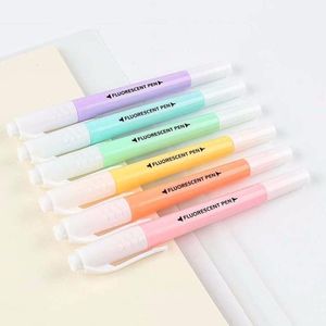 Highlighters Pastel Drawing Pen Office Supplies School DIY Markers Fluorescent Highlighter Double Head