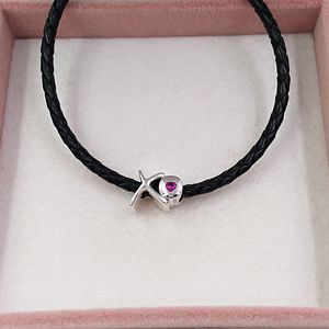 925 Ayar Gümüş Boho Takı Yapımı Malzemeleri Seti Pandora XO Script DIY Charms Ojo Bilezik Kadın Erkek Bebekler Için Bebekler Boncuklu Kolye Seti Kolye Hediye 797842CZR