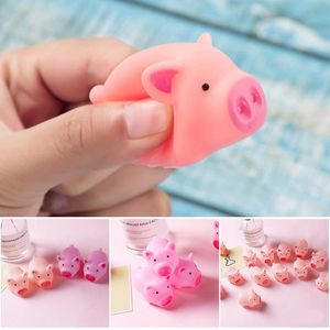 PEQUENO PETRIMENTO DE PENLIMENTOS 3PCS Silicone Pig Baby Bath Toy para Kid Funny Durável Toys reutilizáveis ​​Pressão AC889