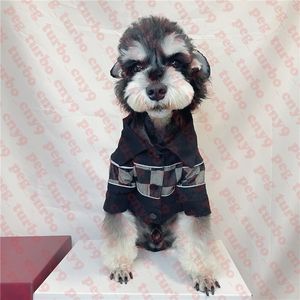 Pet Denim Kurtka Dog Odzież Klasyczna Plaid Zwierzęta Płaszcz Koszula Moda Etykieta Psy Kurtki Odzież