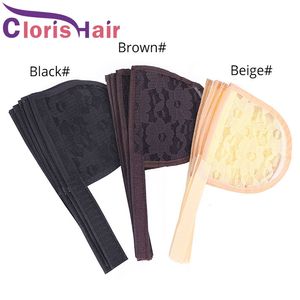 Stretchy Base For Making Ponytail 5Pcs Ponytails Hairnet Hair Bun Afro Puff Wrap Around Pony Tail Weaving Net