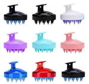 50pcs Silicone Shampoo Comb Massage Bath Brush Washing Hair Scalp Scrub Air Cushion Cleaning Bathroom Accessories Women