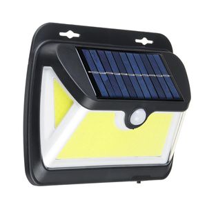 163 COB LED Sensore di movimento a luce solare PIR Sicurezza impermeabile Accessori per la casa da giardino all'aperto