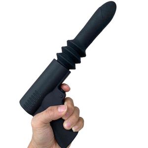 NXYVIBRATOR G Spot Büyük Seks Gun Yapay Penis Vajinal Oyuncaklar Yetişkin Çift Masaj Masturbator Teleskopik Isıtma Vibratör Kadınlar Için 1123