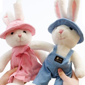 28cm lång örat kanin docka plysch leksak hög kvalitet fyllda djur leksaker barn födelsedag gåvor hem dekoration