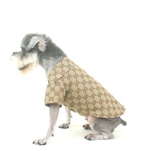 Doppia lettera stampata Pet Shirt Cat Dog Cappotto sottile Teddy Schnauzer Primavera Estate Cani Abbigliamento