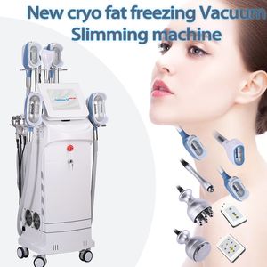 10 IN 1 Cryolipolysis Fat Freezing Slimming Machine With 5 Cryo Handles Double Chin Remove 40KHz Cavitation RF 8 Lipolaser Pads Body Shaping Equipment