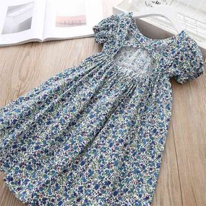 Tjejer blommig klänning sommar prinsessan kläder blomma kostym barn baby barn fest semester vackra klänningar 210528