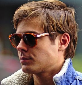 Винтажный стиль поляризованные солнцезащитные очки Мода Роскошные Классические мужчины Дизайн бренда