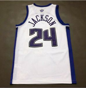 rare Basketball Jersey Men Youth women Vintage 24 Bobby Jacksonretro High School Size S-5XL custom any name or number