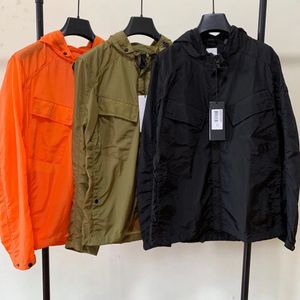 3 colors Matel nylon two lens windproof men hoodies removable glasses outdoor warm windbreaker fale coat jacket black army green