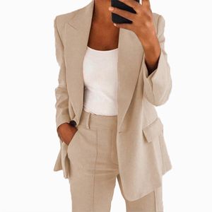 İşe gidip gelmek Sonbahar Zarif Ofis Blazer Kadın Siyah Ceket Kadın Boy Tailleur Femme Vintage Ceket 5XL