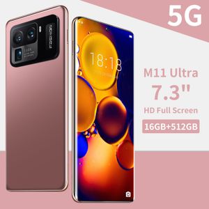 Телефон 2022 Hot Newstyle M11ultra Global Version Оригинальный Android Smartphone 7.3 дюйма 6800AMH Большой экран Мобильный телефон Двойной SIM-ячейка Мобильный смартфон ID 5G 4G