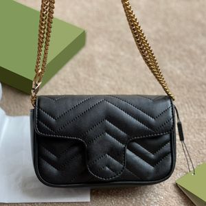 Marmont herzförmige Mini-Handtasche, klassische Taschen, Umhängetasche mit Gitter-Wellenknöpfen, Umhängetasche, modisch