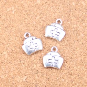 86PCS Antik Silver Bronze Plated First Aid Kit Cross Charms Pendant DIY Halsband Armband Bangle Fynd 13 * 12mm