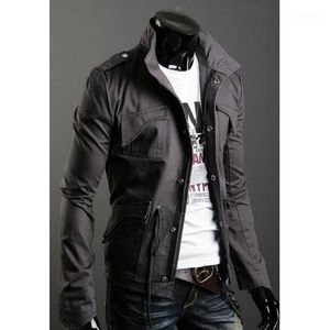Jaquetas Masculinas Atacado - Qiu Dong Outfit Homem Collar Jacket Cultive o casaco de lazer de moralidade, M - 4 XL1