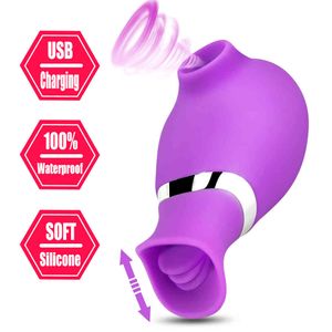 Yutong Saugvibrator, Naturspielzeug für Frauen, Nippelsauger, weiblicher Klitoris-Stimulator, Lecken der Zunge, Spielzeug für Erwachsene