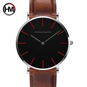 Japan Quartz Movement Ladies Watch Fashion Casual Women Leather Band Analog Wrist Klockor Mäns Klänning Relogio Feminino 210527