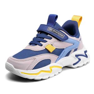 Vinterpojkar Sneakers Kids Casual Shoes Girls Sneakers Barnskor Plush Foder Varm Vattentät Läder Anti-Slippery Fashion G1025