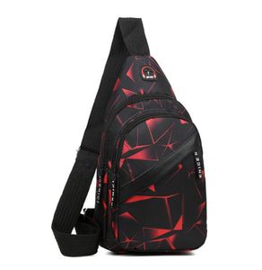 chest bag fashion printing crossbody fanny pack portable outdoor sport cycling climbing shoulder packs unisex men women fitness duffel bags