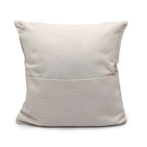 Wholesale 45*45 40x40cm 30x30cm Sublimation Pillowcase Party supplies Pocket Pillow Cushion Heat Transfer Printing Blank Pillows Covers Linen Pillowcases A21706