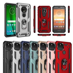 Capas de telefone com suporte de armadura à prova de choque Suporte de anel magnético de dedo Capa anti-queda para iPhone 15 Pro Max Google Pixel 7 Pro LG Stylo 7 Motorola G Play 2023 Stylus 5G edge