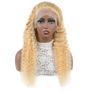 Ishow Transparent spetsfront peruk brasiliansk kroppsvåg mänsklig hår peruker blond färg peruansk rak inch för kvinnor alla åldrar lös djupt