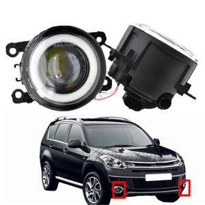 Para Citroen C-Crosser EP 2007-2013 com nevoeiro luz farol de alta qualidade par estilizar anjo olho led lumin