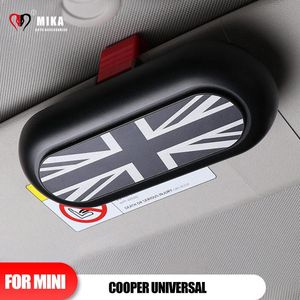Car Organizer Universal For Mini Cooper F55 F56 R56 R60 Glasses Case Cover Clip Sun Visor Holder Storage Box Auto Interior Accessories