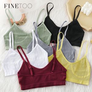 Bezszwowe Tank Topy Kobiety Biustonosz Seksowna Bielizna Regulowany Pasek Drut Drut Bralette Kobiece Bielizna Intymuje Brassiere S-XL Camisoles Tanks