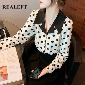 Langarm Frauen Hemd Frühling Sommer Elegante Koran Stil Büro Damen Tragen Chiffon Bluse Tops Weibliche 210428