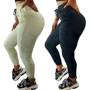 Yeni Kadınlar Joggers Pantolon Sonbahar Kış Giysileri Spor Sweatpants Cepleri Bahar Pantolonları Tek Parça Set Artı Boyut 2xl Harfler Tayt Çayıklar Günlük Capris 5930