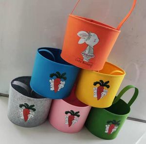 Пасхальные Bunny Bunny Batter Sumbags Party Hood Пасхи Детские кролики Buash Bags Buard Bunnys Сумка для хранения Bucket DE161