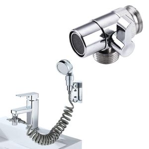 Kitchen Faucets Brass Sink Valve Diverter Faucet Splitter Bathroom Replacement Part To Hose Adapter M22 X M24