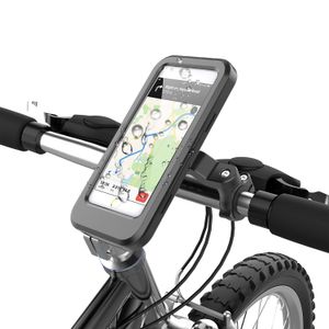 Waterproof Bike Phone Mount Motorcycle Handlebar Phone Holder with Touch-Screen for iPhone 15Pro Max 13 14 Samsung Galaxy S22 S23 S20 S21 Smartphones