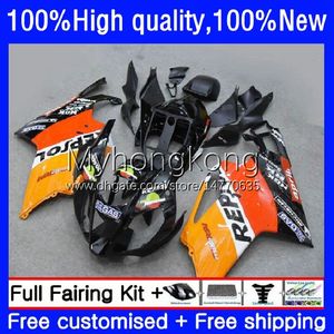 시체 For Aprilia RSV 1000 R 1000R RSV1000R RV60 MILLE 03-06 BODYWORK 9NO.164 RSV1000RR RSV1000 03 04 2005 2006 RSV-1000 Repsol Orange R RR 2003 2004 05 06 OEM 페어링 키트