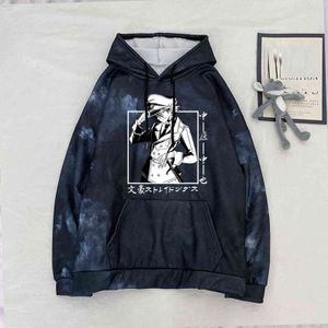 Bungo stray hundar 2021 höst vinter nya män mode hoodie hip hop mens tröja hoodies hajuku y211122